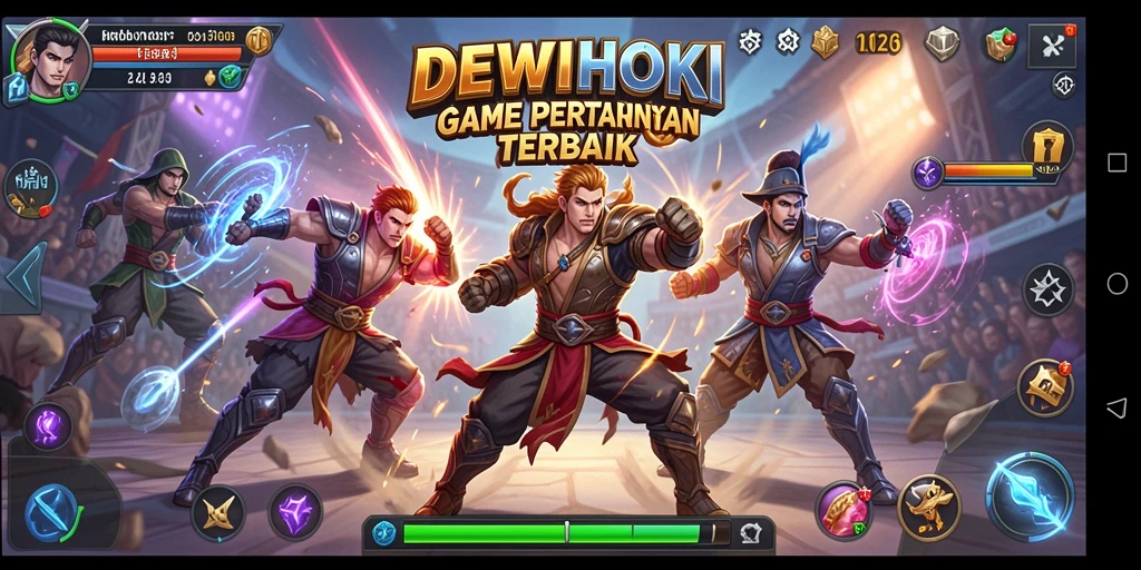 Tangkapan layar gameplay DEWIHOKI yang menunjukkan aksi Battle Royale yang mendebarkan.