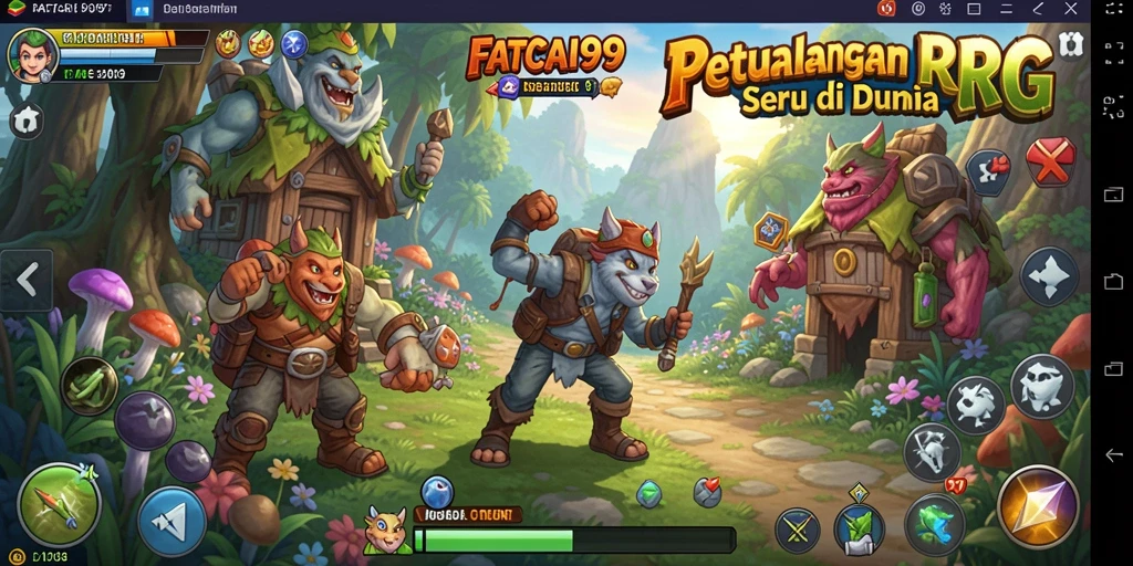 Screenshot FATCAI99 menampilkan pertarungan epik dengan grafis yang memukau.
