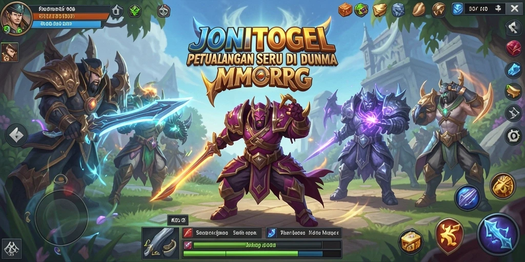 Gameplay JONITOGEL yang menampilkan petualangan MMORPG yang seru.