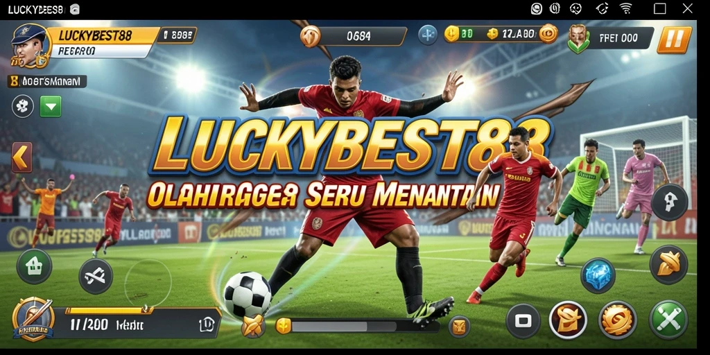 Tampilan gameplay <strong>LUCKYBEST88</strong> dengan aksi olahraga yang mendebarkan.