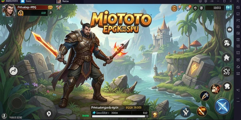 Tampilan menarik dari gameplay RPG di MIOTOTO yang mengasyikkan.