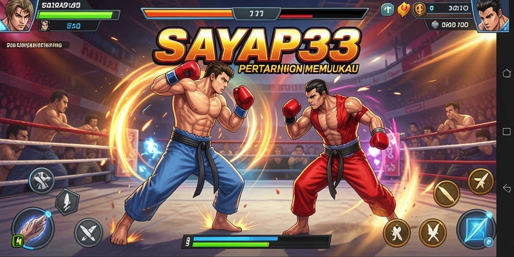Gameplay dinamis dan seru dari game Fighting SAYAP33.