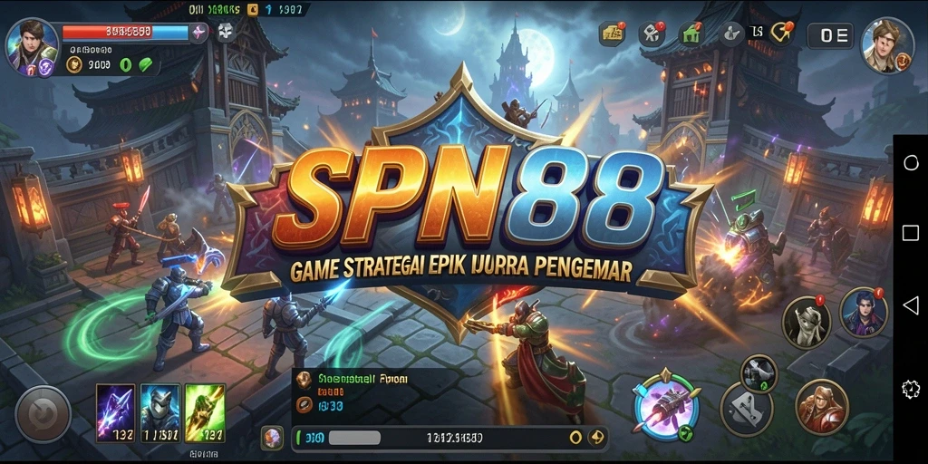 Tampilan gameplay SPN88 menunjukkan pertempuran strategis yang mendebarkan.