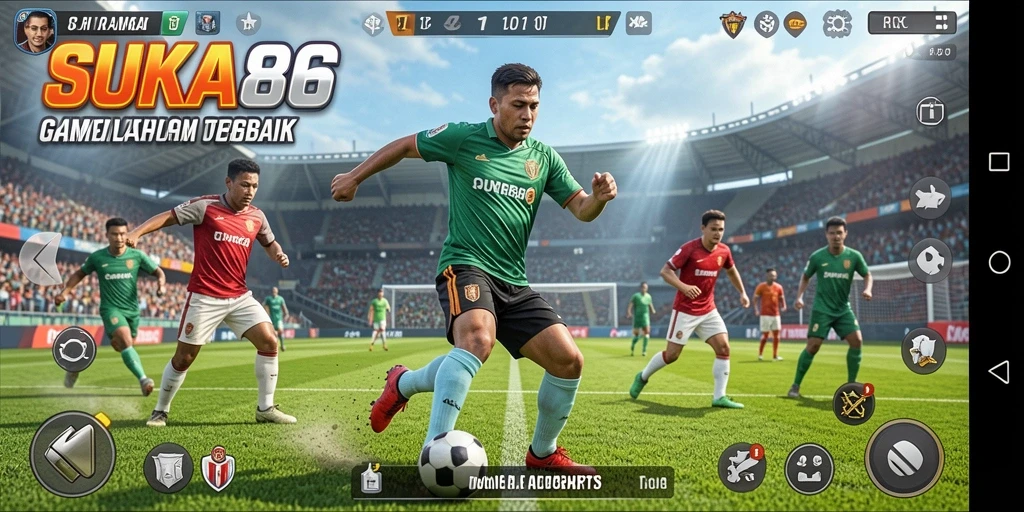 Tampilan gameplay seru dari SUKA86 yang penuh aksi olahraga.