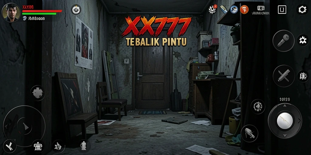 Tampak mencekam saat menjelajahi rumah berhantu di XXX777.